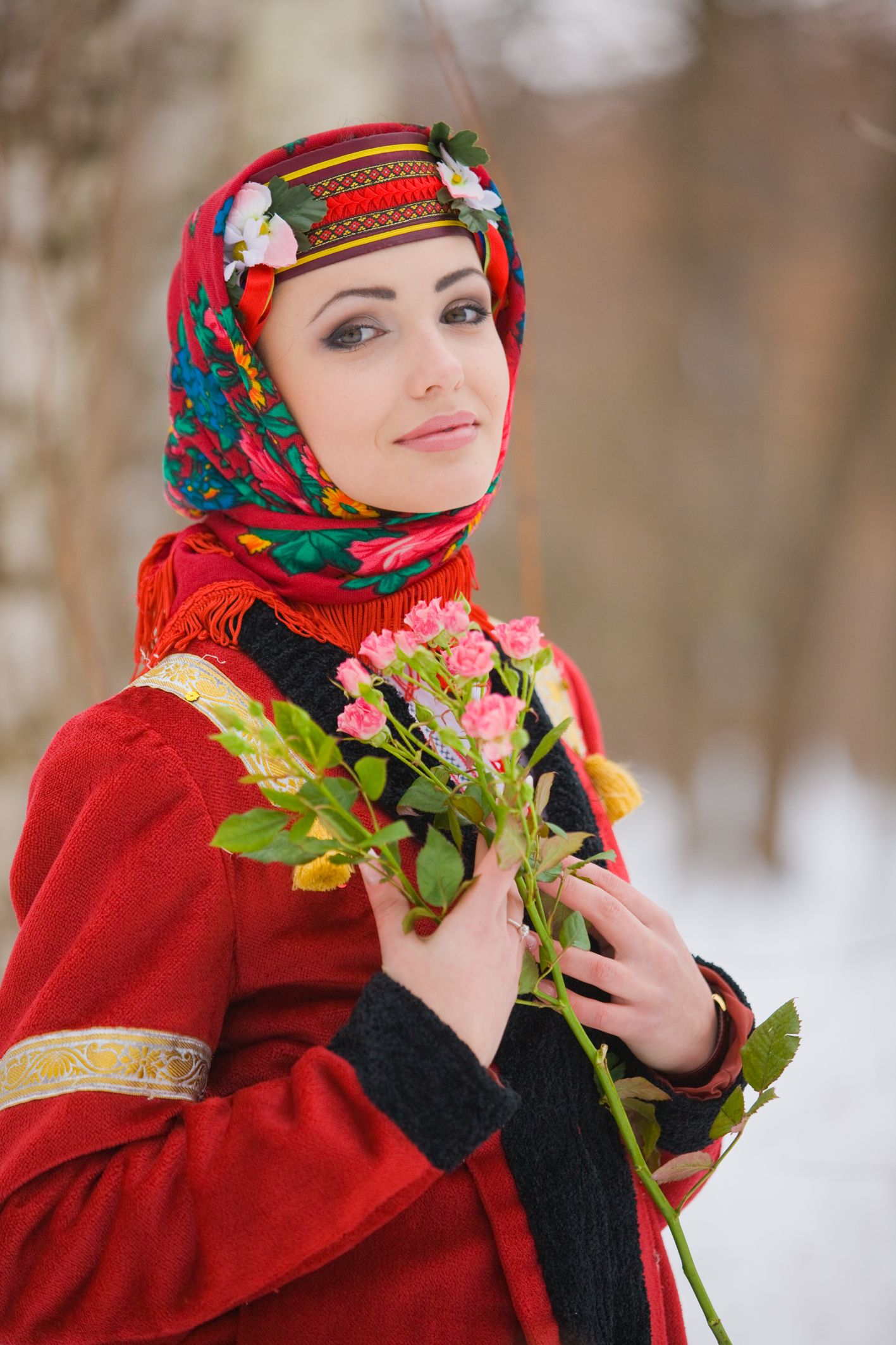 Sexy girl Girls in Slavic costumes in Linfen