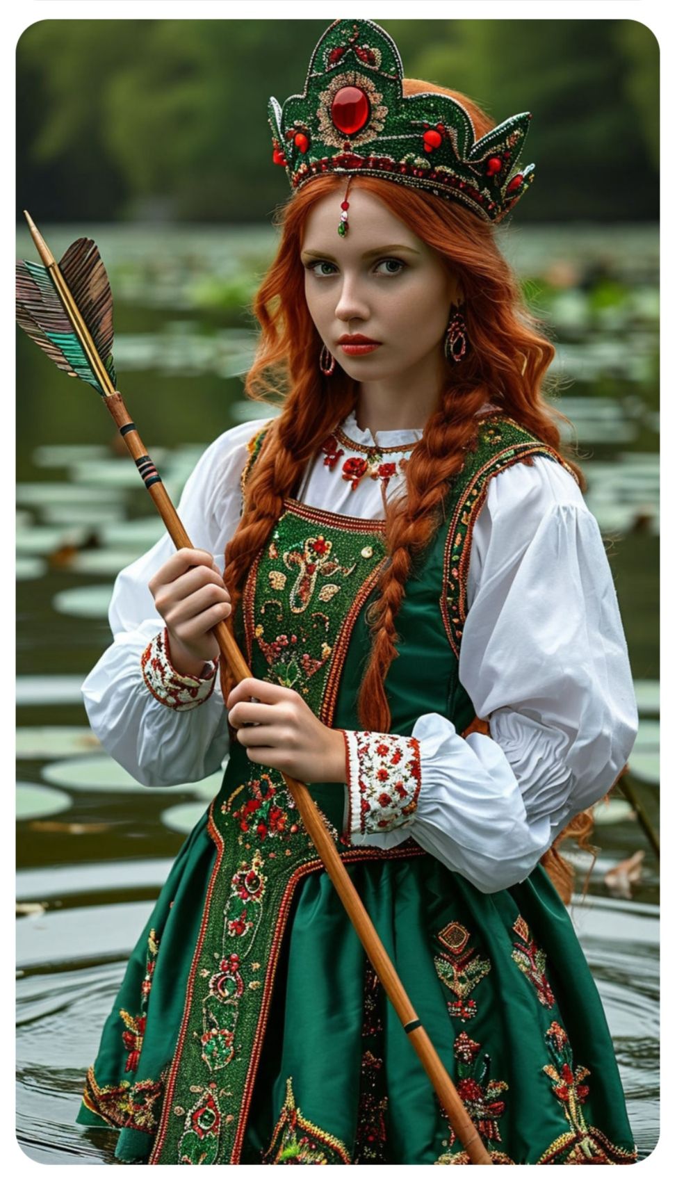 Nude girl Girls in Slavic costumes in Linfen